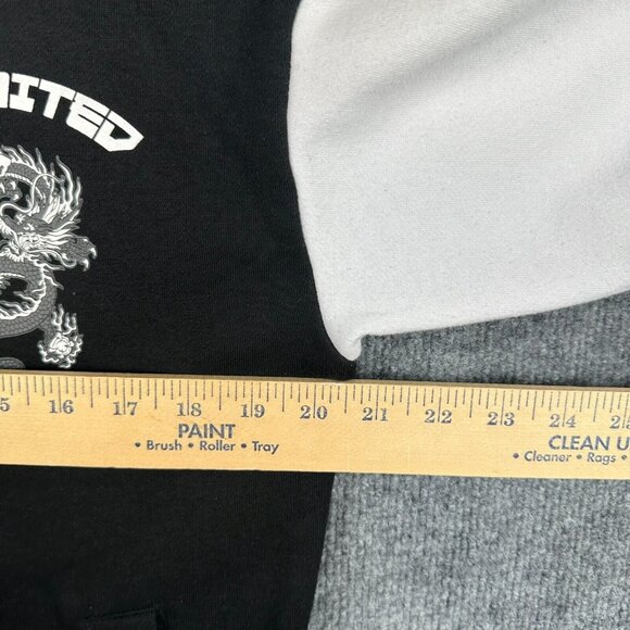 Refuge Athletics Varsity Jacket‎ Adult XS Black White Unlimited Dragon Japanese - Picture 6 of 10